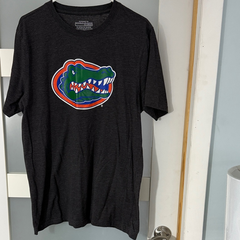 Established 1992 Dark Gray Tee with Gator Graphic